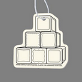 Paper Air Freshener - Baby Block Pyramid (6) Tag